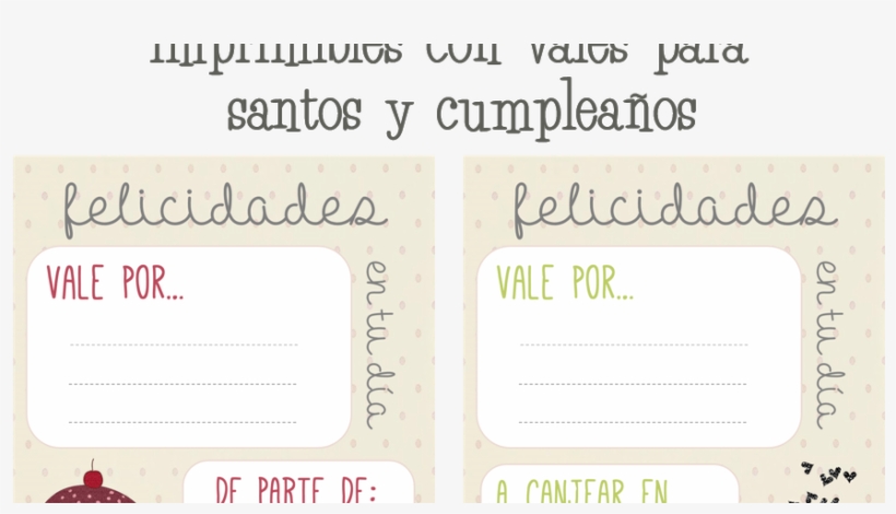 Vale De Regalo De Cumpleaños Para Imprimir, transparent png #4158356