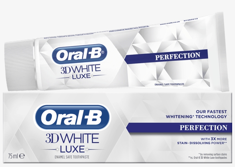 Oral-b 3d White Luxe Perfection Toothpaste - Oral B 3d White Luxe, transparent png #4158473