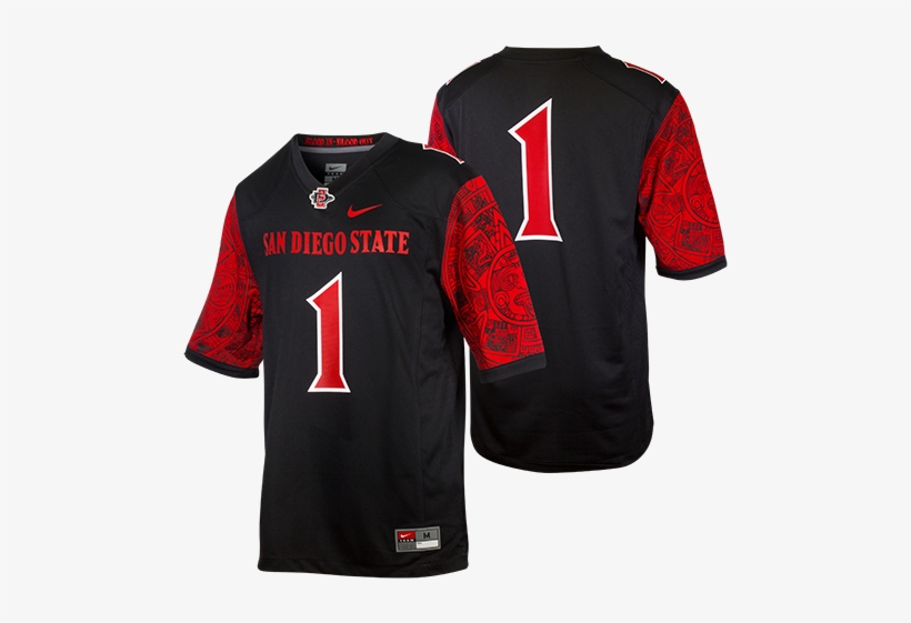 Black Sdsu Football Jersey, transparent png #4158536