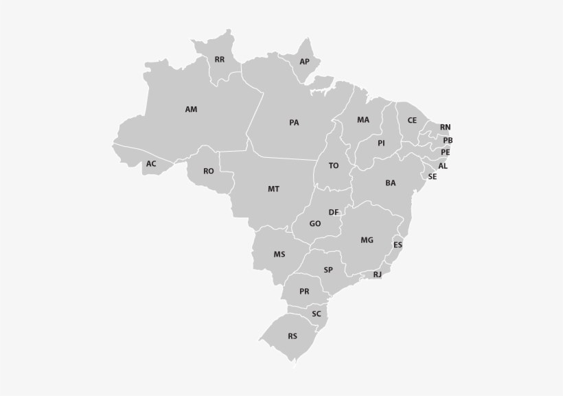 A Cor Do Ícone Mostra Quem Lidera Em Cada Estado - Brazilian Election Map 2018, transparent png #4158681