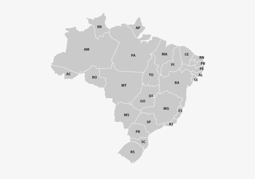 A Cor Do Ícone Mostra Quem Lidera Em Cada Estado - Brazilian Election Map 2018, transparent png #4158681