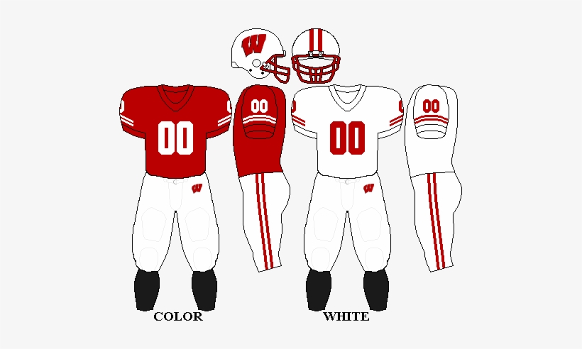 Badgers Footb Uniform - Wisconsin Badgers Football Colors, transparent png #4159036