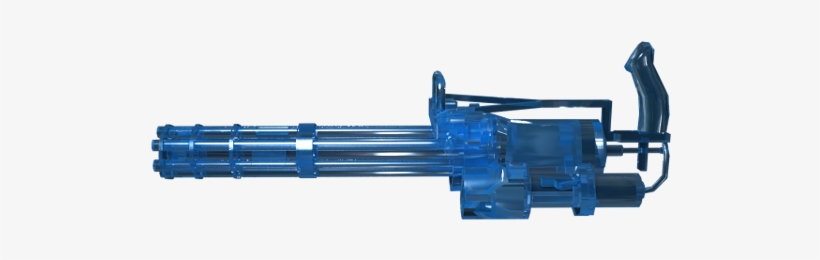 Gatling Gun Blue Crystal - Gatling Gun, transparent png #4159456