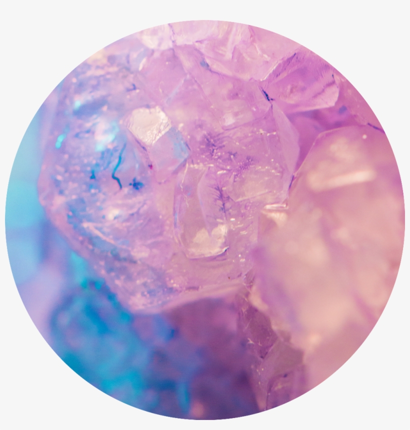Gem Rockcandy Purple Blue Crystal Circle - Photograph, transparent png #4159759