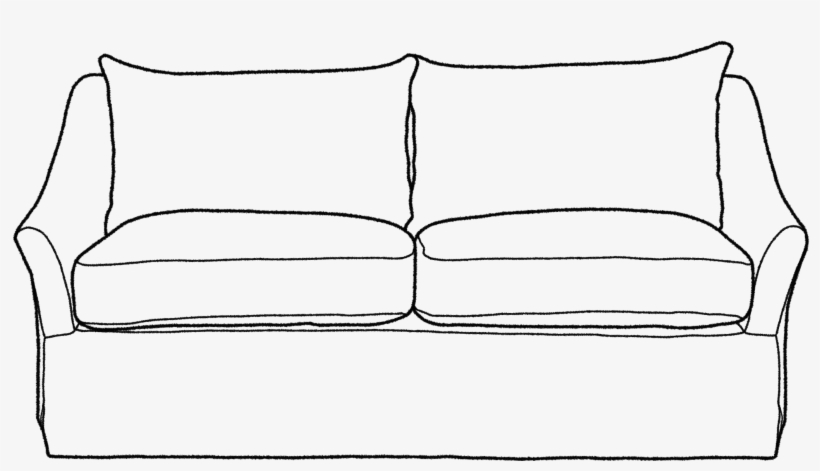 Couch Clipart Black And White Sofa