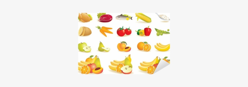 Food Icons Set - Imagenes De Frutas Verduras Y Carne, transparent png #4160422