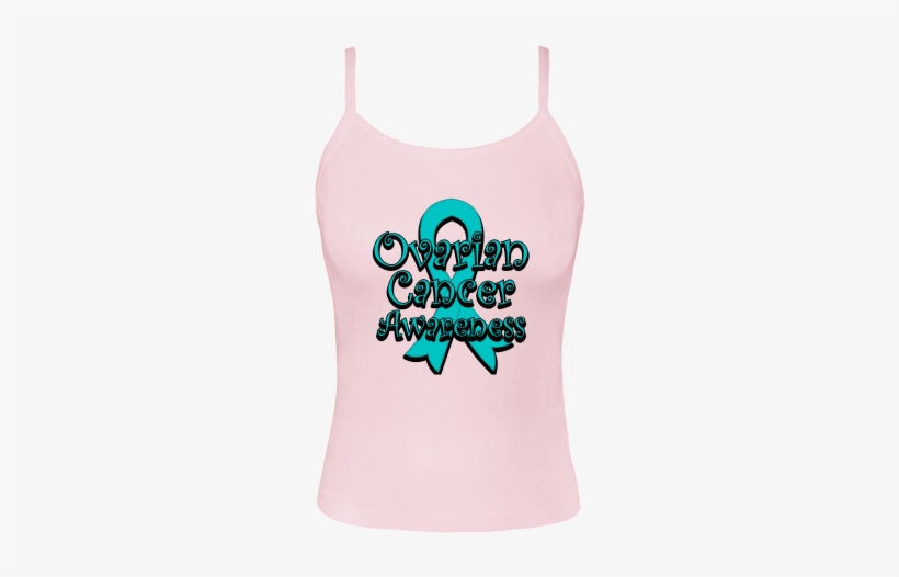 Ovarian Cancer Cancer Awareness Ribbon By Awarenessribboncolors - Active Tank, transparent png #4160512