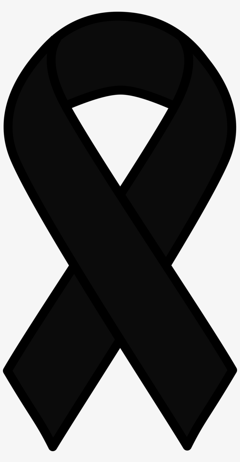 Black Cancer Ribbon Clipart 3 By Brandon - Black Cancer Ribbon, transparent png #4160538