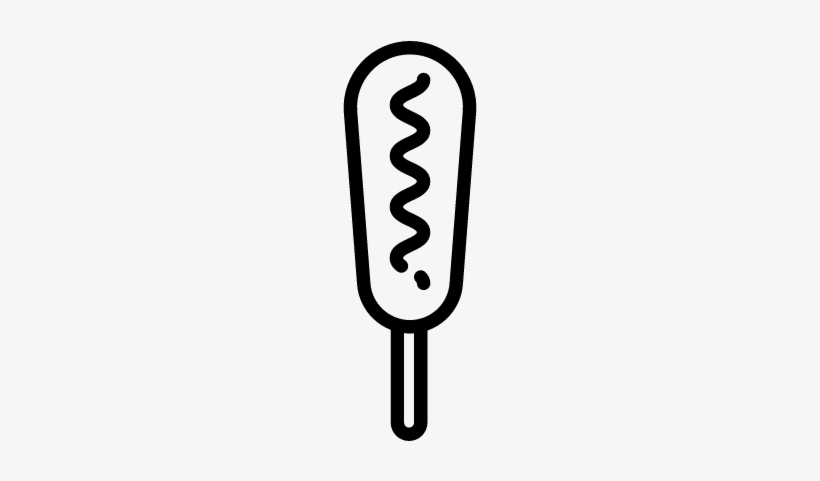 Corndog Vector - Corn Dog Vector Png, transparent png #4160620