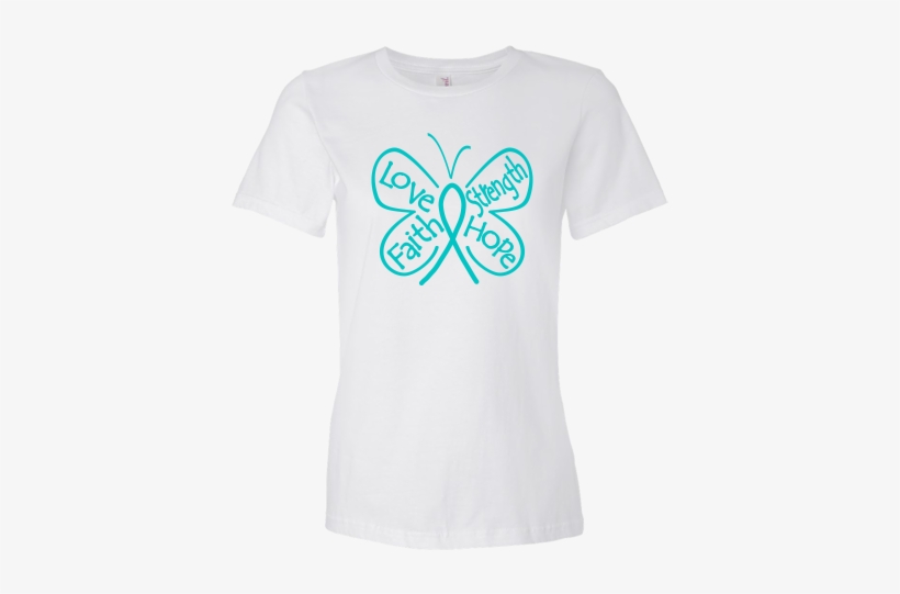 Ovarian Cancer Butterfly Women's Fashion T-shirts - Lyme Disease Rectangle Magnet, transparent png #4160852
