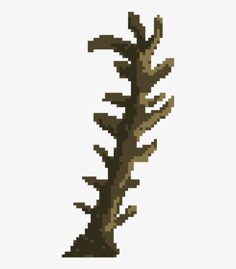 Dead Tree - Dead Tree Pixel Art, transparent png #4161044