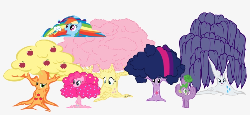 Pony Trees - My Little Pony Tree, transparent png #4161211