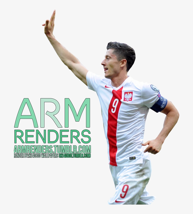 Robert Lewandowski Render By Armrenders Bayern Munchen - Football, transparent png #4161420