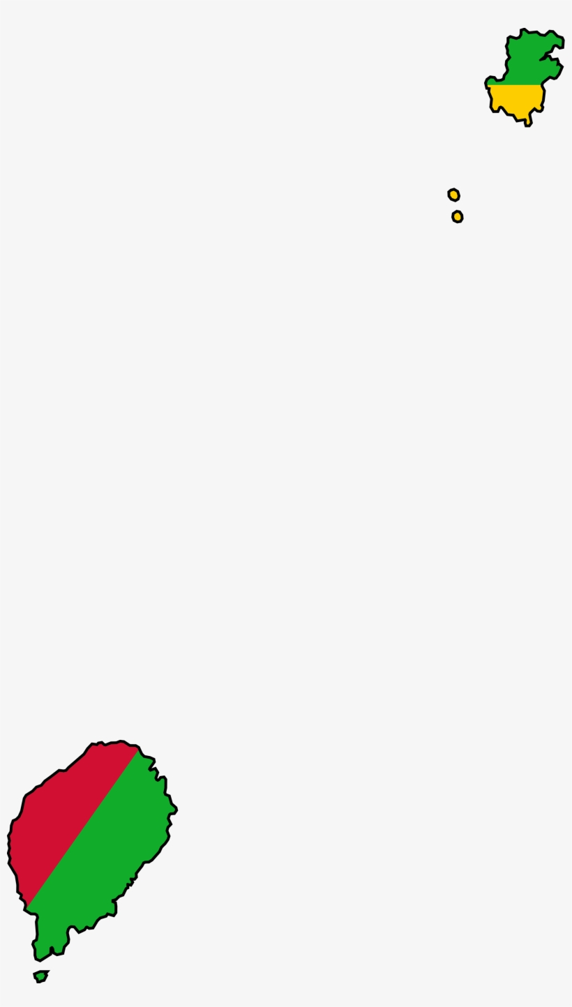 Sao Tome And Principe Flag Map, transparent png #4162089