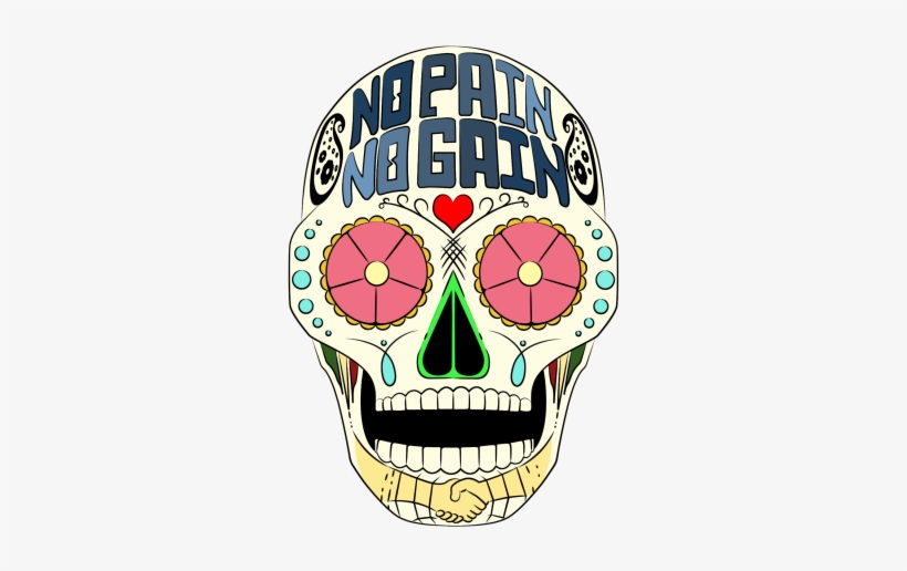 Mexican Skull Art Design - Skull, transparent png #4162222
