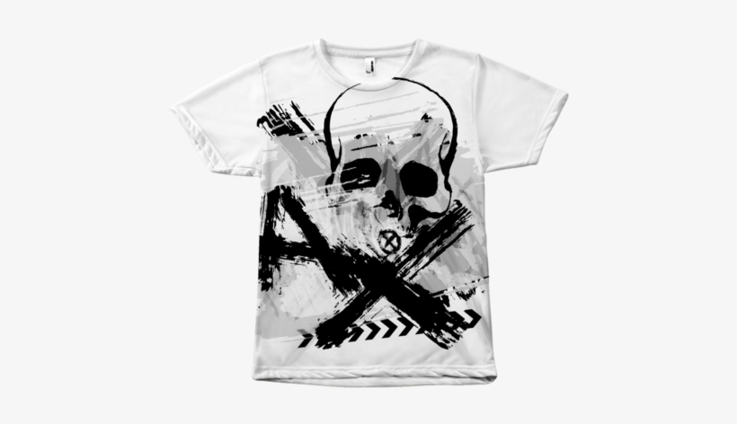 Skull Grunge - Polska T-shirt 9, transparent png #4162301