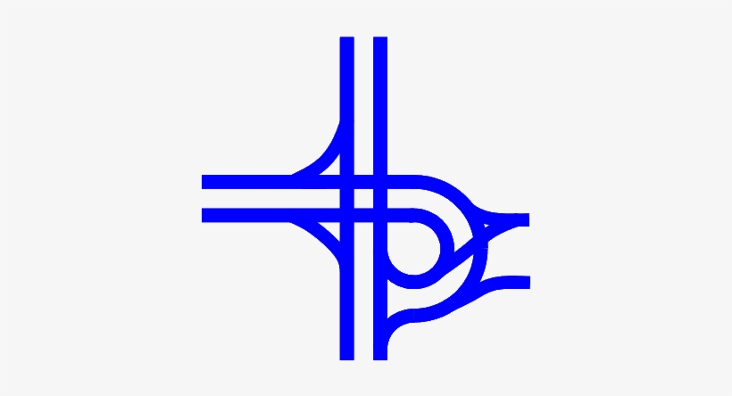 Intercambio En Trompeta Con Salida Añadida Vertical - Autopista Icono, transparent png #4163000