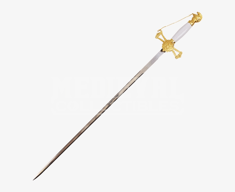 Saint John Gold And White Crusader Sword - Coco Parfum – Chanel, transparent png #4163182