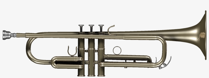 Trumpet 3d Model - Trumpet Side, transparent png #4163497