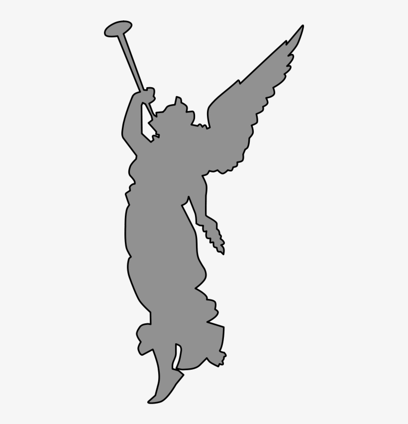 Male Angel Blowing Trumpet, transparent png #4163607