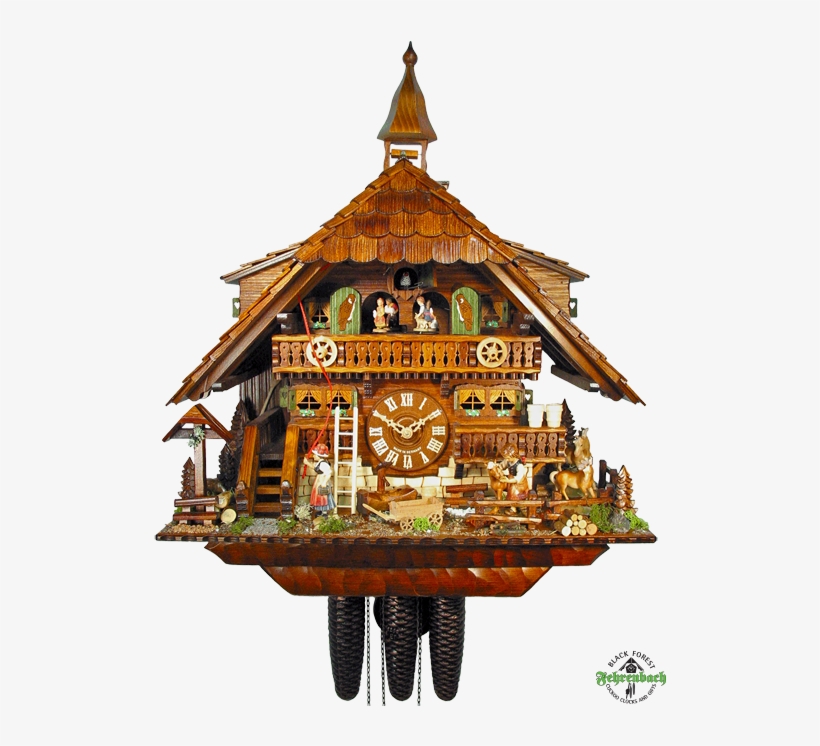 Relógio Cuco, Floresta Negra, Bavaria - Cuckoo Clock - August Schwer Chalet Style 8 Day Pony, transparent png #4163864