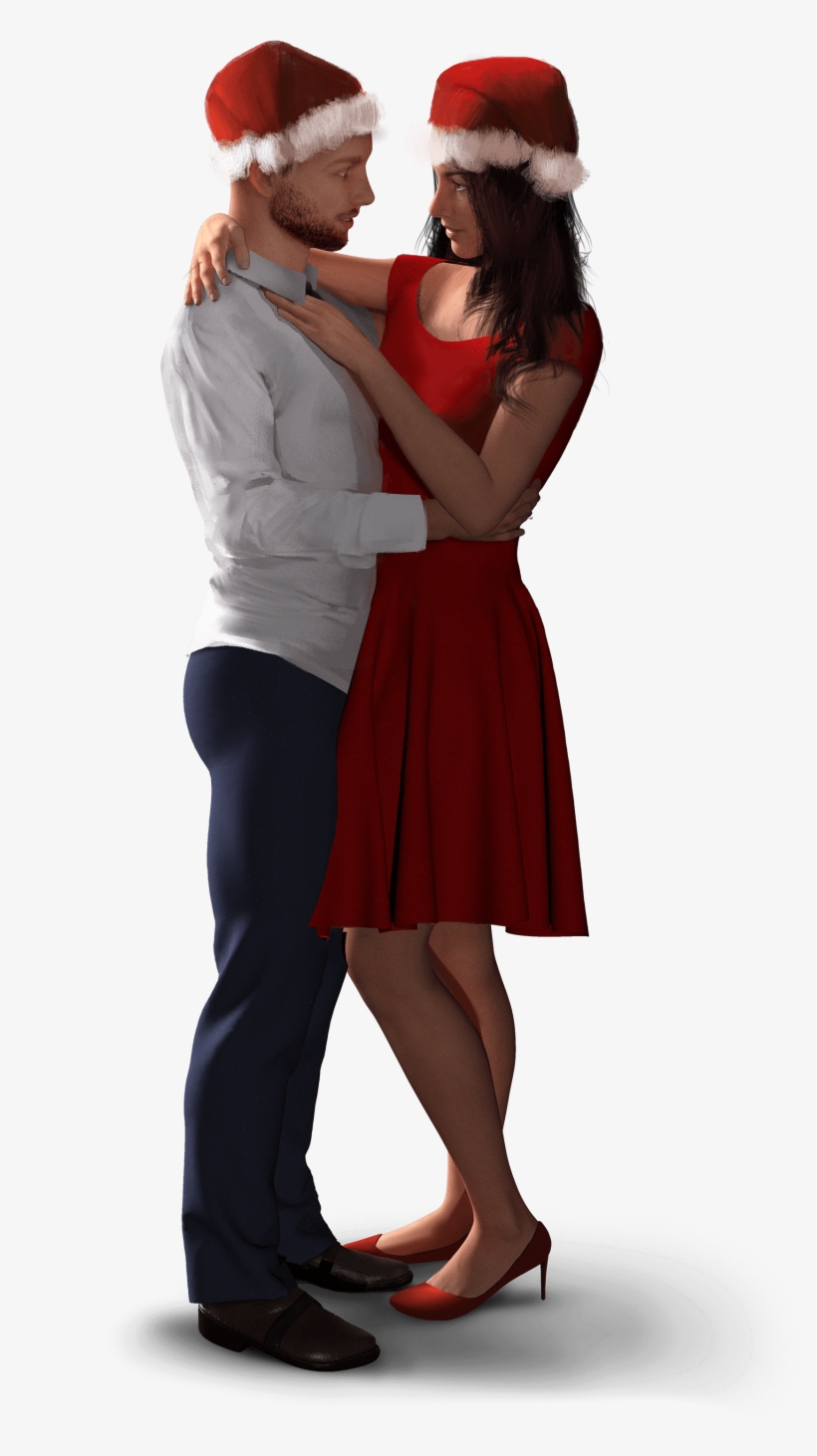 Kamorii Christmas Couple - Hug, transparent png #4164023