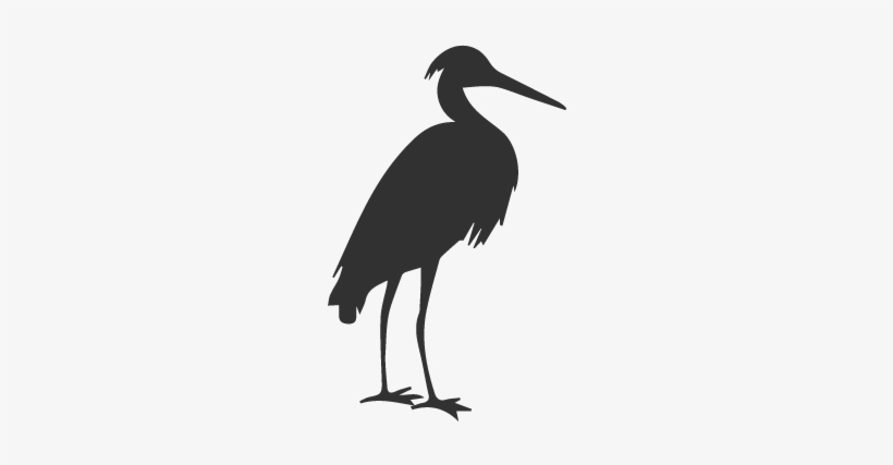 Blue Heron Silhouette - Heron Silhouette, transparent png #4164162