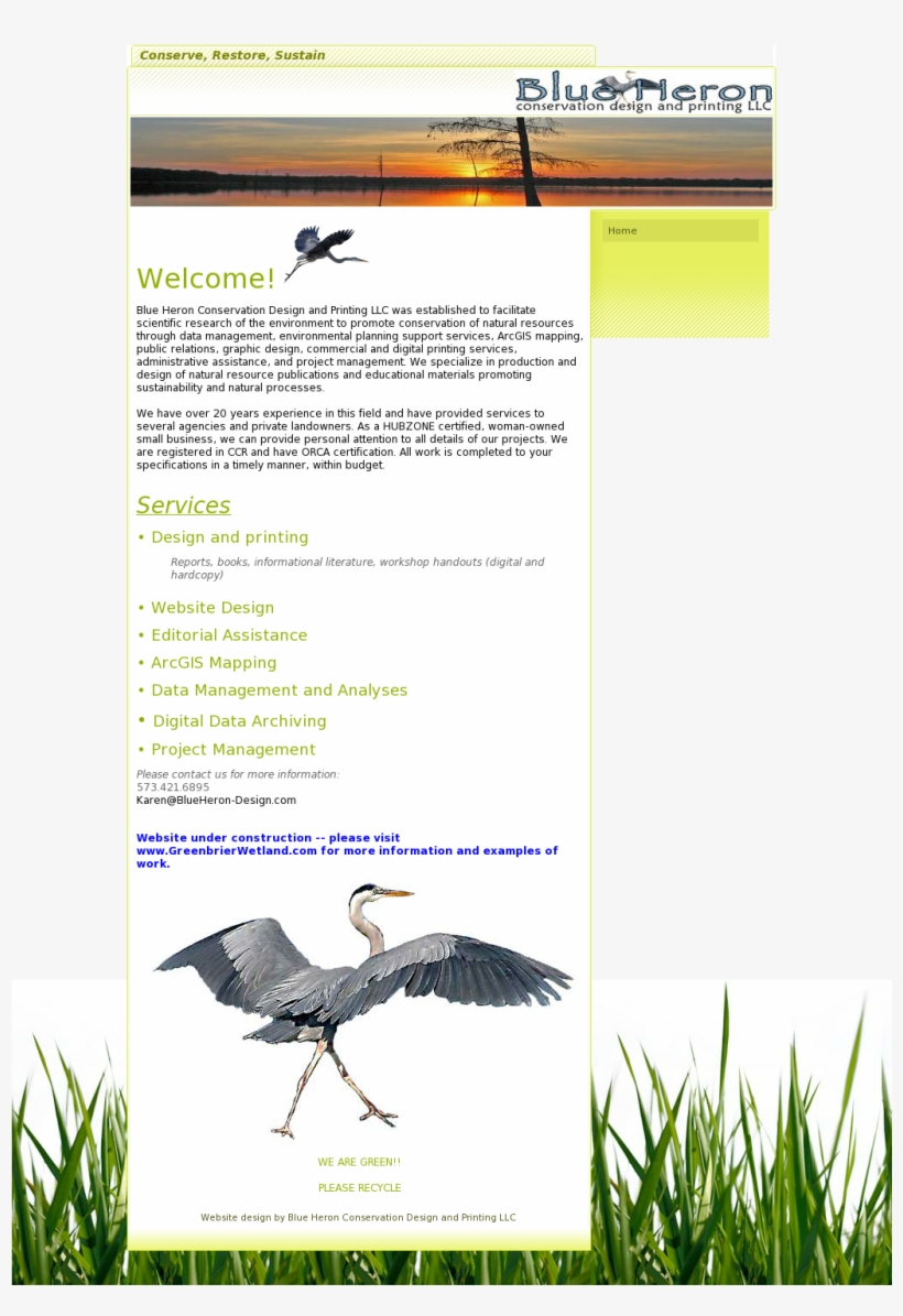 Blue Heron Conservation Competitors, Revenue And Employees - Grass Background, transparent png #4164446