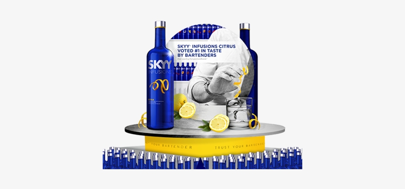 Skyy Barcraft Margarita Lime Vodka - 750 Ml Bottle, transparent png #4164668