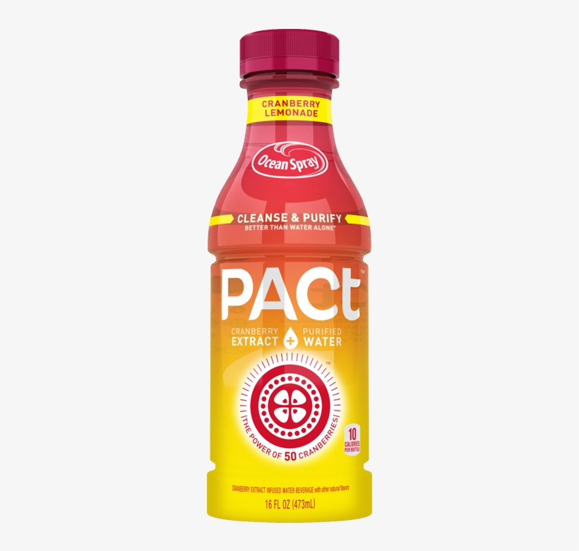 Ocean Spray Pact Water Beverage, Cranberry Lemonade, transparent png #4164965