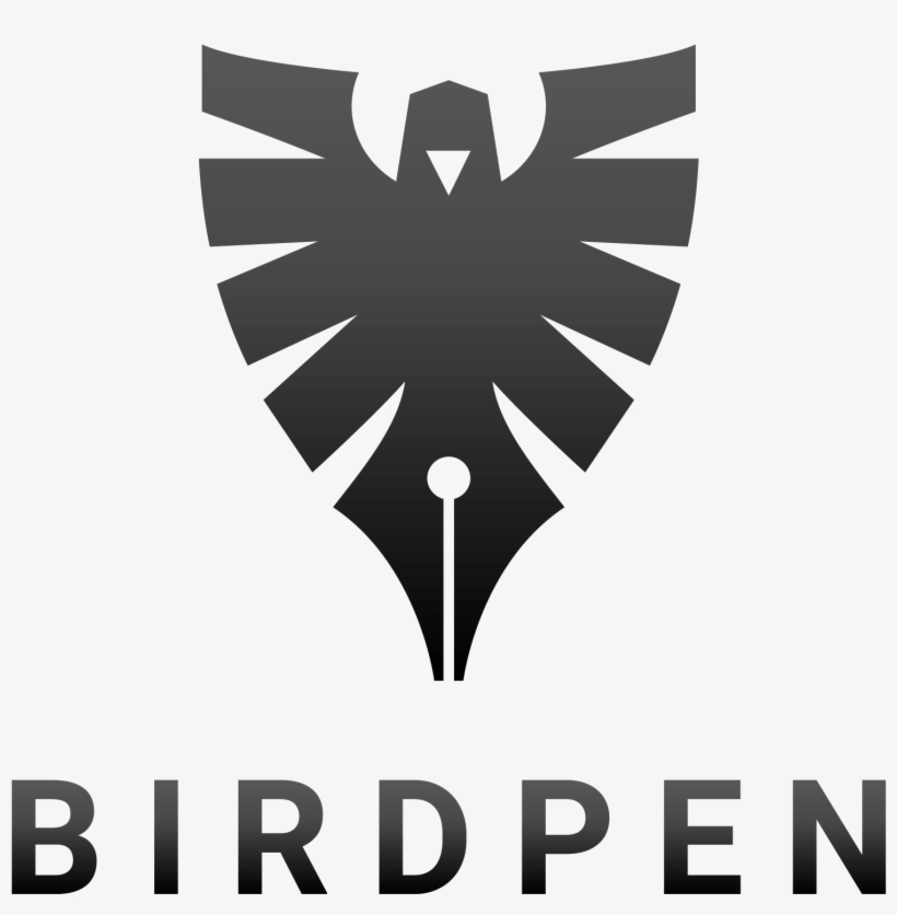 Illustrative Logo Composed Of A Pen And A Bird - Logo, transparent png #4165010