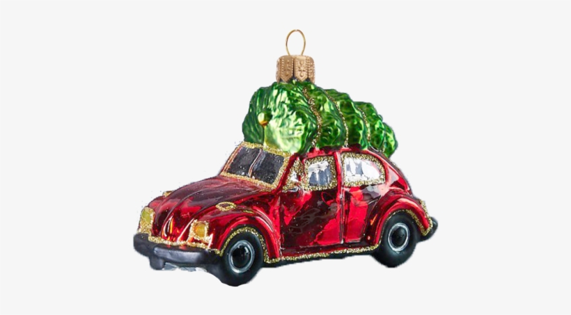 Vintage Christmas Ornaments Png - Volkswagen Beetle, transparent png #4165223