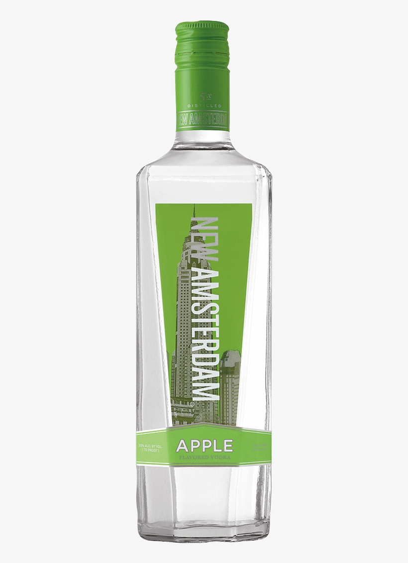New Amsterdam Apple - New Amsterdam Green Apple Vodka, transparent png #4165424