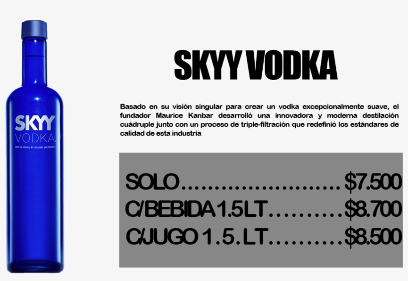 Skyy Vodka Angebote 07l Aktionspreisde - Skyy Vodka Bottle, transparent png #4165626