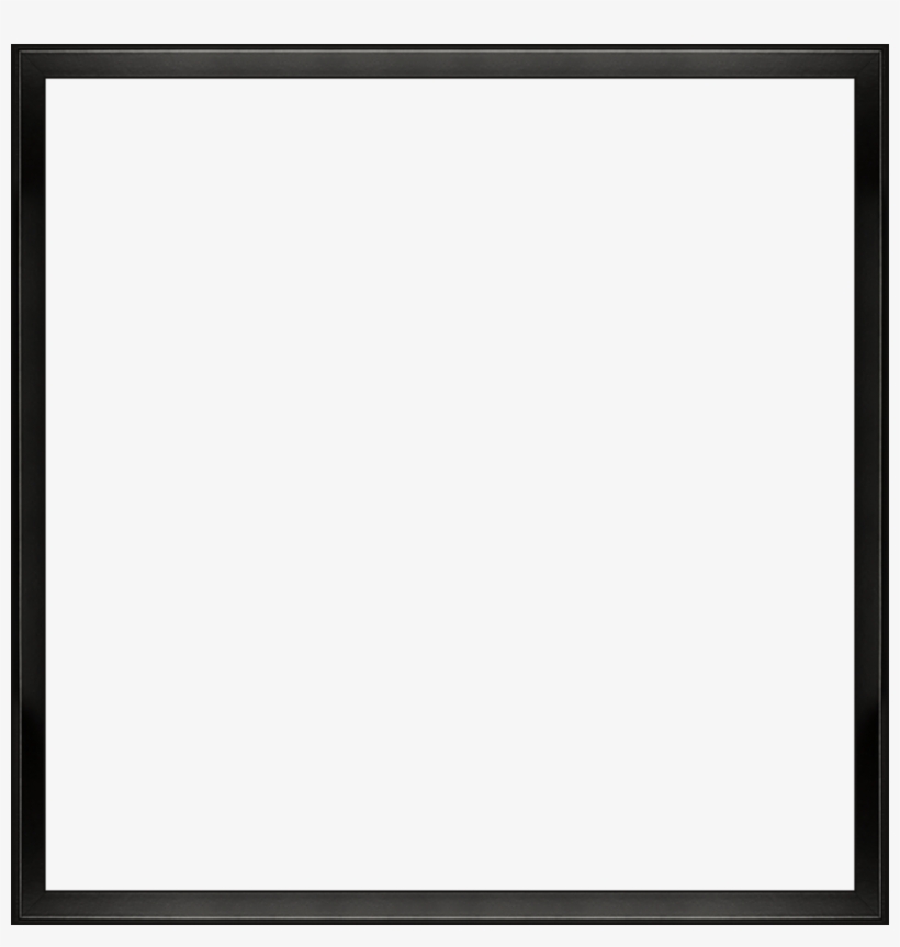 Studio Black Wood Angle Frame 24 X24 Canvas Art Reproduction - Black Page Borders Png, transparent png #4166405
