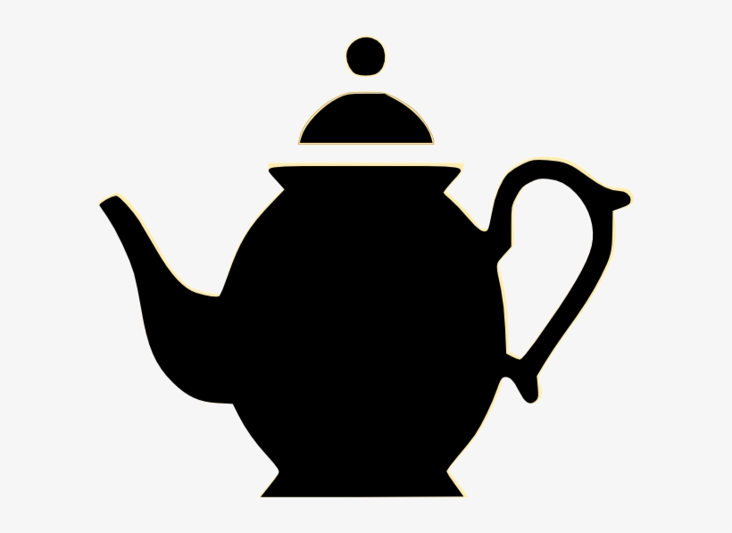 Pouring Teapot Cliparts - Tea Cup Silhouette, transparent png #4166447