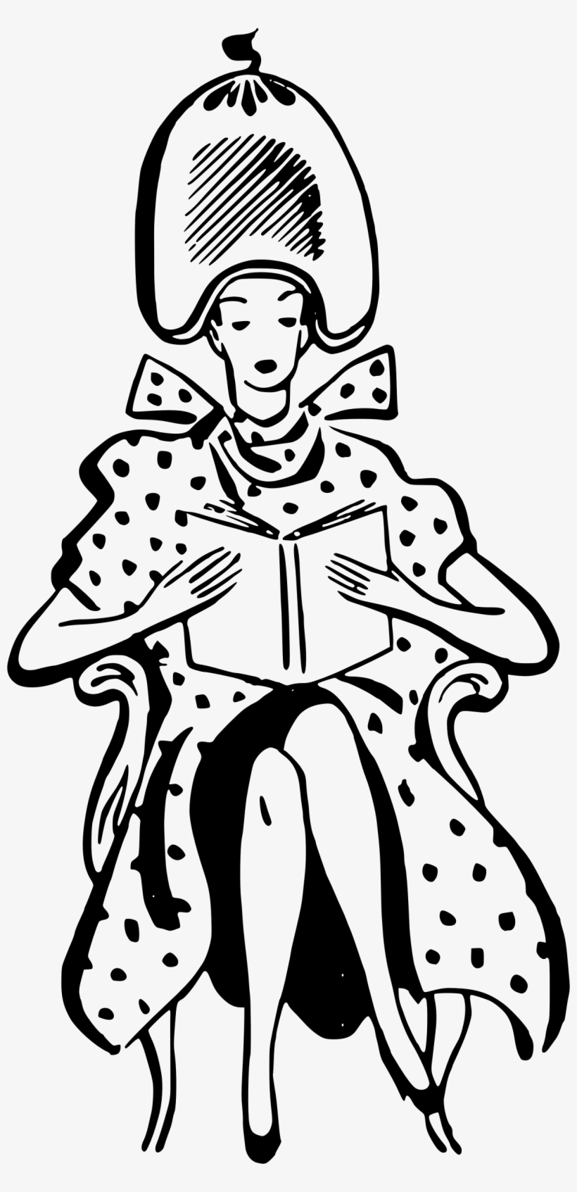 This Free Icons Png Design Of Lady In Hair Dryer, transparent png #4166450