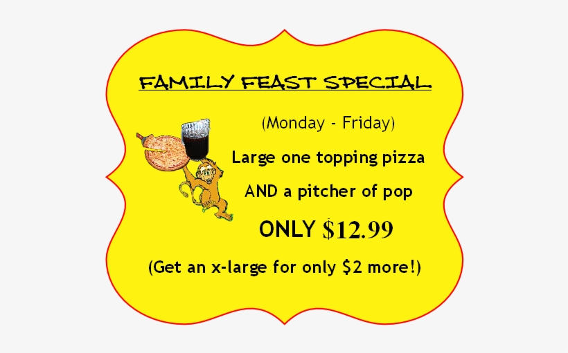 Token Special 1 Pizza Special - Pizza, transparent png #4167018