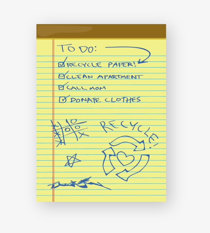 Paper Notepad Yellow Drawings Z 500 - Drawing, transparent png #4167922