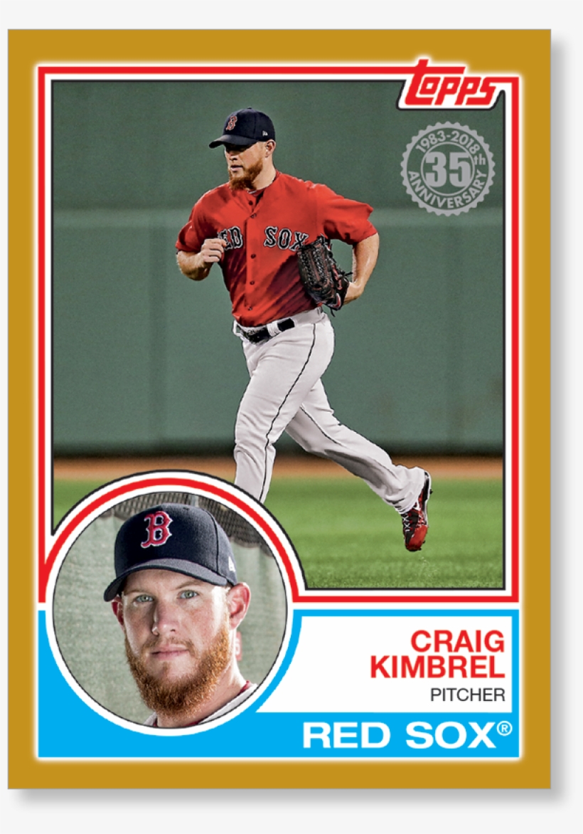 2018 Topps Series 1 Baseball Craig Kimbrel 1983 Topps - College Baseball, transparent png #4167948