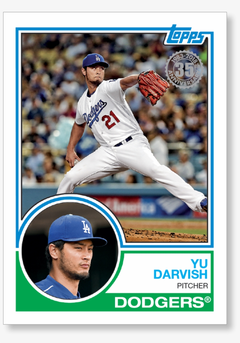 2018 Topps Series 1 Baseball Yu Darvish 1983 Topps - Brooks Robinson Autographed Baseball Card (baltimore, transparent png #4168072