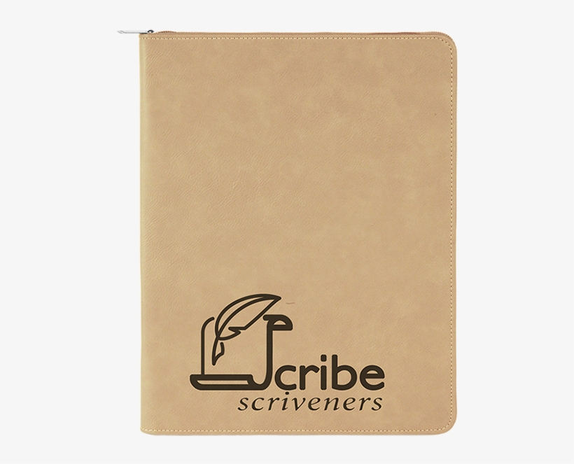 Light Brown With Zipper Laserable Leatherette Portfolio - Leatherette Portfolio With Zipper - Light Brown, transparent png #4168074
