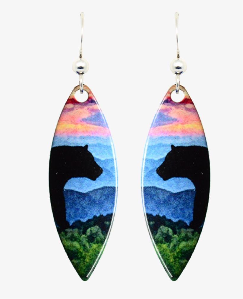Misty Bear - Earrings, transparent png #4168244