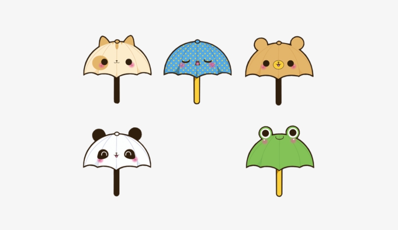 Adorable, Chibi, And Japan Image - Umbrella Kawaii, transparent png #4168441