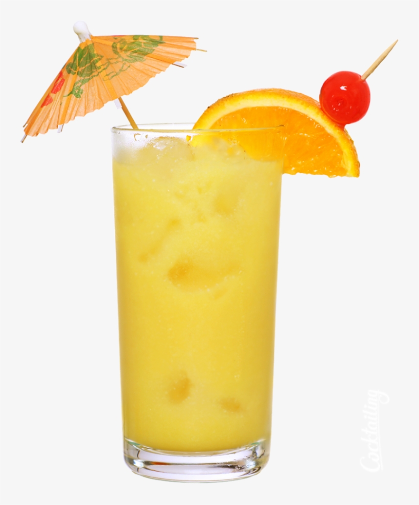 Drinks With Umbrellas And Fruit, transparent png #4168487