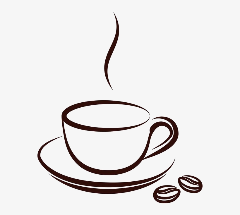 Drawn Tea Cup Cafe Mug - Coffee Cup Clipart, transparent png #4168637