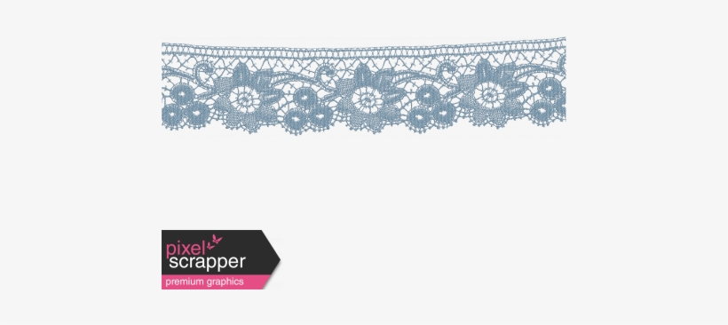 Medium Blue Lace - Digital Scrapbooking, transparent png #4169221