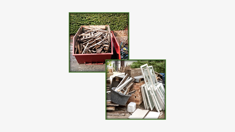 Container Full Of Wood Debris & Windows, Wood, And - Déchets Chantier, transparent png #4169439