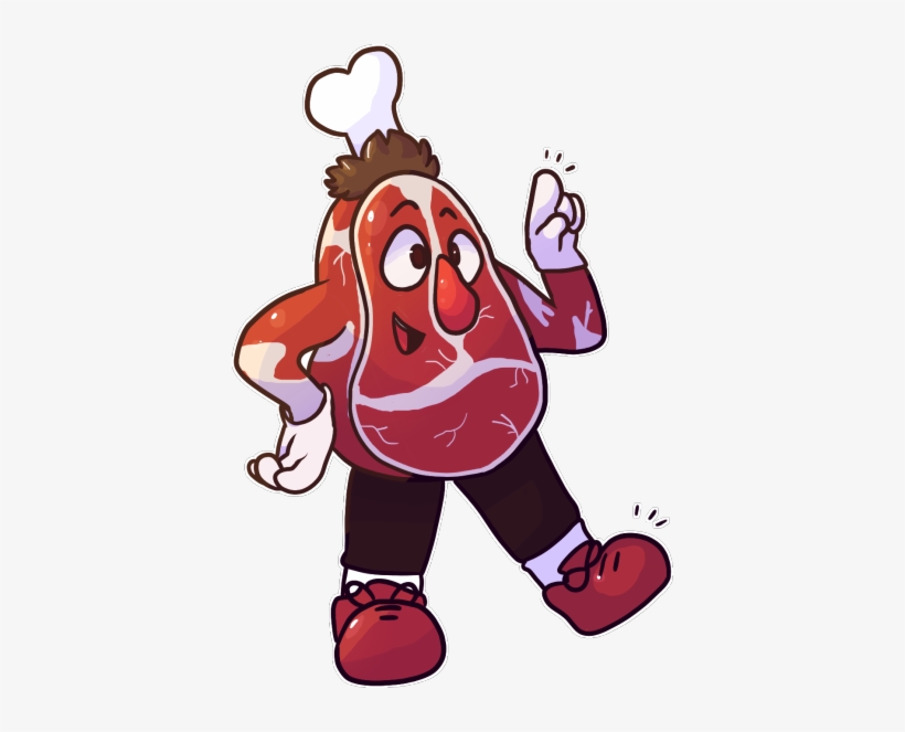 Dhmis Steak Man - Don T Hug Me I M Scared Steak Guy, transparent png #4169744