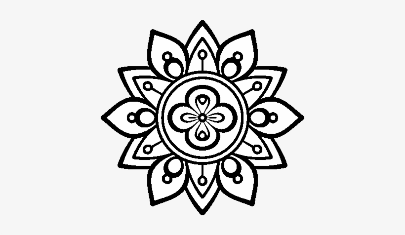 Dibujo De Mandala Flor De Loto Para Colorear - Mandalas Para Colorear Jpg, transparent png #4169747